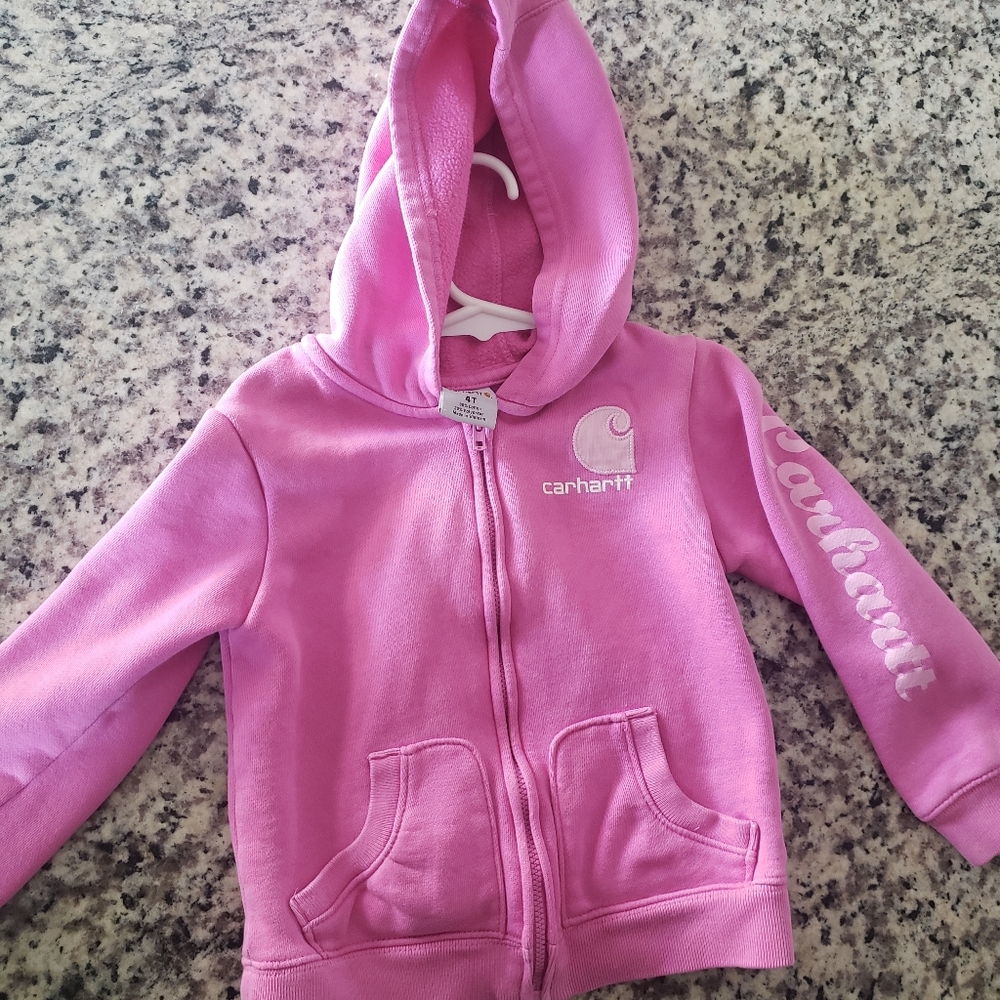 4T toddler Girl Carhartt hoodie